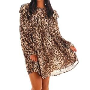 NEW IN FEBRUARY wild heart mini dress in leopard